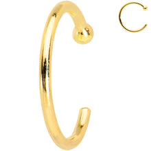 Load image into Gallery viewer, 20G 5/16 Solid 18K Yellow Gold Nose Hoop