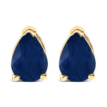 Load image into Gallery viewer, 14K White Gold 6x4MM Pear Shaped Purple Amethyst Solitaire Stud Earrings