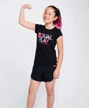 将图片加载到图库查看器,Equal Play Girls' Black T Shirt