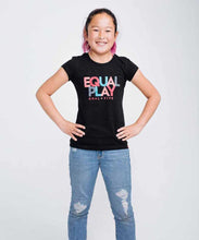 将图片加载到图库查看器,Equal Play Girls' Black T Shirt