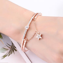 Load image into Gallery viewer, Rose Gold Stainless Steel Bracelets & Bangles Female Heart Forever Love Charm Bracelet For Women