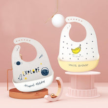 将图片加载到图库查看器,Modern Baby Bibs Waterproof Silicone Feeding Baby Saliva Towel Newborn Cartoon Aprons Baby Bibs Adjustable Burp for Baby Kids