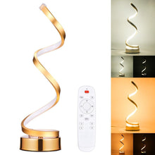 Load image into Gallery viewer, LED Spiral Table Lamp Modern Curved Desk Bedside Lamp Dim able Warm White Light For Living Room And Bedroom