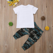 Load image into Gallery viewer, Baby Hip Hop Short Sleeve Summer Toddler Infant Like A Boss Letter Tops T-shirt and Pants Outfits 2Pcs Ste For Boys