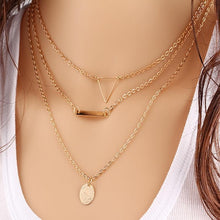 Load image into Gallery viewer, Modern Vintage Multilayer Crystal Gold Choker Pendant Necklace For Women Luxury Jewelry Perfect Gift Cool Style