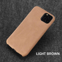 Load image into Gallery viewer, Ultra Thin Phone Cases For iPhone 13 6 7 14Plus XS Max Cover Leather Skin Soft Silicone Case For iPhone XR X 11 12 Pro Case Anti-Scratch iPhone Xs max Cover Genuine Leather iPhone Cases for iPhone
