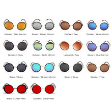 Load image into Gallery viewer, SHAUNA Vintage Women Steampunk Retro Coating Men Round Sunglasses Brand Designer Punk Sun Glasses UV400