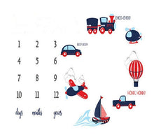 Load image into Gallery viewer, Cartoon Pattern Baby Photo Props Background Blankets Play Mats Backdrop Cloth Calendar Photo Accessories Blanket For Baby