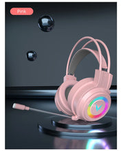 Load image into Gallery viewer, G58 G60 Gaming Headset 7.1 Stereo SVirtual Surround Bass Earphone Headphone with Mic LED Light for Computer PC Gamer Foldable