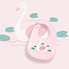 将图片加载到图库查看器,Cute Cartoon Print Baby Bibs Waterproof Soft Silicone Baby Feeding Stuff Dinosaur Pattern Bib For Kids