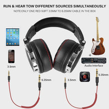 将图片加载到图库查看器,STEVVEX Wired Professional Studio Pro DJ Headphones With Microphone Over Ear HiFi Monitor Music Headset Earphone For Phone PC