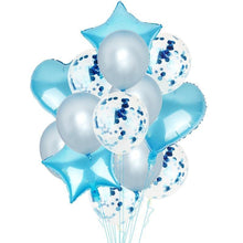 将图片加载到图库查看器,14Pcs Multi Confetti Balloons For Happy Birthday Party Balloons In Several Luxury Variant Helium Ballons For Celebrations for Boy Girls and Babies party