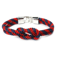 Load image into Gallery viewer, Modern Elegant Multi-Layer Concentric New Knot Braided Nylon Rope Men Anchor Amazing Bracelet Charm Couple Bracelets For Women Navy Jewelry Friendship