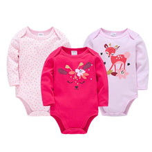 Load image into Gallery viewer, 3/6 PCS Kavkas Cotton Baby Bodysuit Long Sleeve Set for Newborn Boys & Girls 0β12 Months
