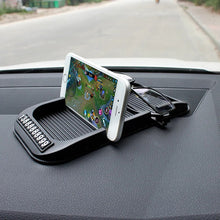 Load image into Gallery viewer, Car Dashboard Anti-Slip Mat With Cell Phone Number Silica gel Auto Non-slip Pad For Paper Towels GPS Phone Auto Car Accessories