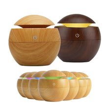 Load image into Gallery viewer, USB Aroma Humidifier Essential Oil Diffuser Ultrasonic Cool Mist Air Purifier 7 Color Change LED Night Light