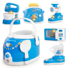 将图片加载到图库查看器,Household Appliances Pretend Play Kitchen Toys Coffee Machine Toaster Blender Vacuum Cleaner CookingToys For Children