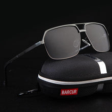 Load image into Gallery viewer, Luxury Elegent Aluminum Polarized Mens Sunglasses Mirror Sun Glasses Square Goggle Eyewear Accessories For Men Or Women With UV400 Protection
