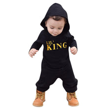 将图片加载到图库查看器,Baby Boy Letter Hoodie T-Shirt Tops and Camo Pants Outfits In Modern New Printed Style For Kids