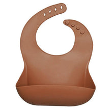 Load image into Gallery viewer, Newborns Solid Silicone Baby Feeding Bibs Burp Cloths Fashionable Breastplate Baby Stuff For Kids
