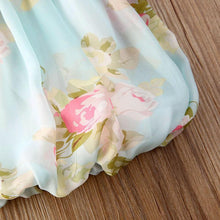 Load image into Gallery viewer, Luxury Modern Colorful Floral Design Toddler Baby Girl Summer Floral Print Sleeveless Dress FOr Baby Girls