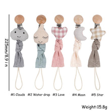 将图片加载到图库查看器,Handmade Modern Unique Baby Pacifier Chain Clip Cotton Cloth Plush Animal Toys Soother Nipples Holder For Baby