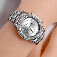 Load image into Gallery viewer, New Classic Luxury Rhinestone Watch Women Watches Fashion Ladies Women Clock Ladies watch For Women and Girls