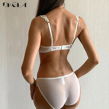 Load image into Gallery viewer, New Women's underwear Set Lace Sexy Push-up Bra And Panty Sets Bow Comfortable Brassiere Young Bra Adjustable Deep V Lingerie