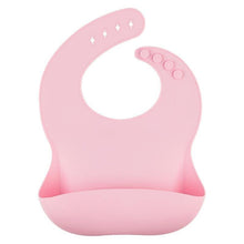 Load image into Gallery viewer, Solid Silicone Bibs Baby Feeding Saliva Towel Waterproof Soft Cloths Bandana Lightweight Infant Bibs