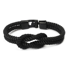 Load image into Gallery viewer, Modern Elegant Multi-Layer Concentric New Knot Braided Nylon Rope Men Anchor Amazing Bracelet Charm Couple Bracelets For Women Navy Jewelry Friendship