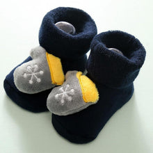 Load image into Gallery viewer, Luxury Modern Christmass Children's Socks With Doll Baby Keep Warm Elk Non-Slip Socks Newborn For Infant Toddler Kids