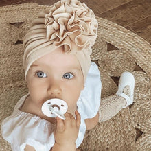 Load image into Gallery viewer, Elegant Flower Baby Hat Toddler Turban Head wraps Kids Bonnet Hat Newborn Baby Hat For Baby Girls