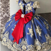 将图片加载到图库查看器,Handmade Luxury Princess Baby Girl 1 Year Birthday Dress Tutu First Christmas Party Cute Bow Dress Infant Modern Luxury Dress With Big Bow