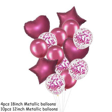 将图片加载到图库查看器,14Pcs Multi Confetti Balloons For Happy Birthday Party Balloons In Several Luxury Variant Helium Ballons For Celebrations for Boy Girls and Babies party