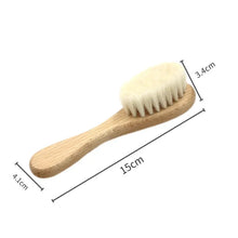 Load image into Gallery viewer, Natural Wool Beech Wooden Comb – Baby & Kids Hair Brush