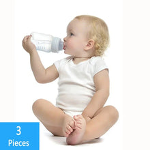 Load image into Gallery viewer, 3PCS Baby Bodysuit Set (0–12M) – Soft Cotton Solid Color Summer Rompers for Boys & Girls