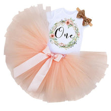 将图片加载到图库查看器,New 1st Birthday Tutu Baby Infant Christening Cake Dresses for Party Kids 1 Year Baby Girl For Birthday Party