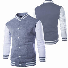将图片加载到图库查看器,Mens Fashion Casual Slim Fit Jacket Men/Boy Baseball Jacket Men Fashion Design Classic Elegant Clothing Men's College Comfortable Jacket High School Long Sleeves Jackets