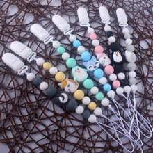 Load image into Gallery viewer, Handmade Animal Pendant Pacifier Clips Chain Nipple Holder for Infant Baby Pacifier