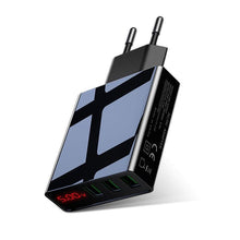 Load image into Gallery viewer, LED Display 3 Port USB Charger 3A Mobile Phone Fast Multi-port Charging Wall Chargers
