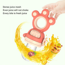 将图片加载到图库查看器,Modern Rotary Seal Non Slip Home Safe Baby Fruit Feeder Pacifier Fresh Food Bite Bag Soft Silicone Teething Toy For baby and Kids