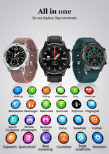 将图片加载到图库查看器,Modern Full Round Touch Display Smart Watch for Men In Business Luxury Style With IP68 Waterproof Protection and Heart Rate Blood Pressure Monitor 5 Days Standby Smartwatch