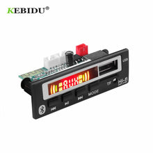 将图片加载到图库查看器,KEBIDU Bluetooth5.0 MP3 WMA WAV Decoder Board 5V 12V Wireless Audio Module Color Screen USB TF FM Radio For Car accessories