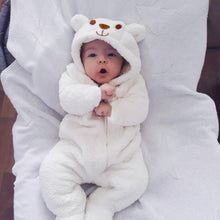 将图片加载到图库查看器,Luxury Modern Newborn Baby Boy/Girl Clothes Long Sleeve Hoddies Bear Zipper Baby Romper Clothes Autumn Winter Season For Kids and Baby