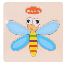 将图片加载到图库查看器,Baby Toys Wooden 3D Puzzle Cartoon Animal Intelligence Kids Educational Brain Teaser Children Tangram Shapes Learning