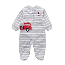Load image into Gallery viewer, Modern Cartoon Unicorn Baby Girl Jumpsuit Footies Romper For Newborn Boy and Girls In Trend Design