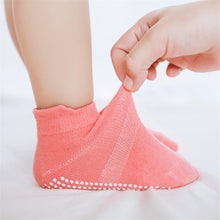 将图片加载到图库查看器,6 Pairs Cotton Baby 's Non-slip Boat Low Cut Floor Socks With Rubber Grips For Boys & Girls Sock
