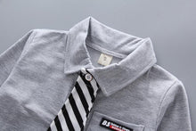 Load image into Gallery viewer, Newborn Baby Boys Clothes Formal Party Clothing Sets Tie Shirt and Pants Outfits Set 0-4 Year For Boys In Modern Style