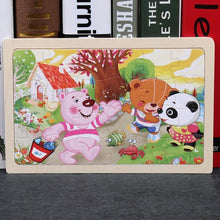 将图片加载到图库查看器,24 Slice Wood Puzzles Children Adults Vehicle Puzzles Wooden Toys Learning Education Environmental Assemble Educational Games For Kids and Babies