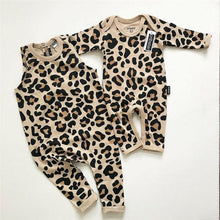 将图片加载到图库查看器,Newborn Baby Girl/ Sleeveless/ Long Sleeve Leopard Romper Jumpsuit Outfit For Babies In elegant Modern Deisgn